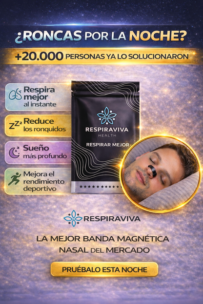 Kit Banda Magnética Nasal - RespiraViva™