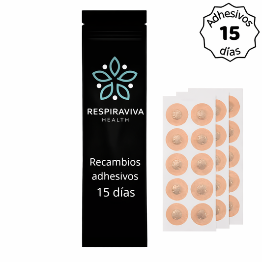 Recambio adhesivos 15 días  RespiraViva™