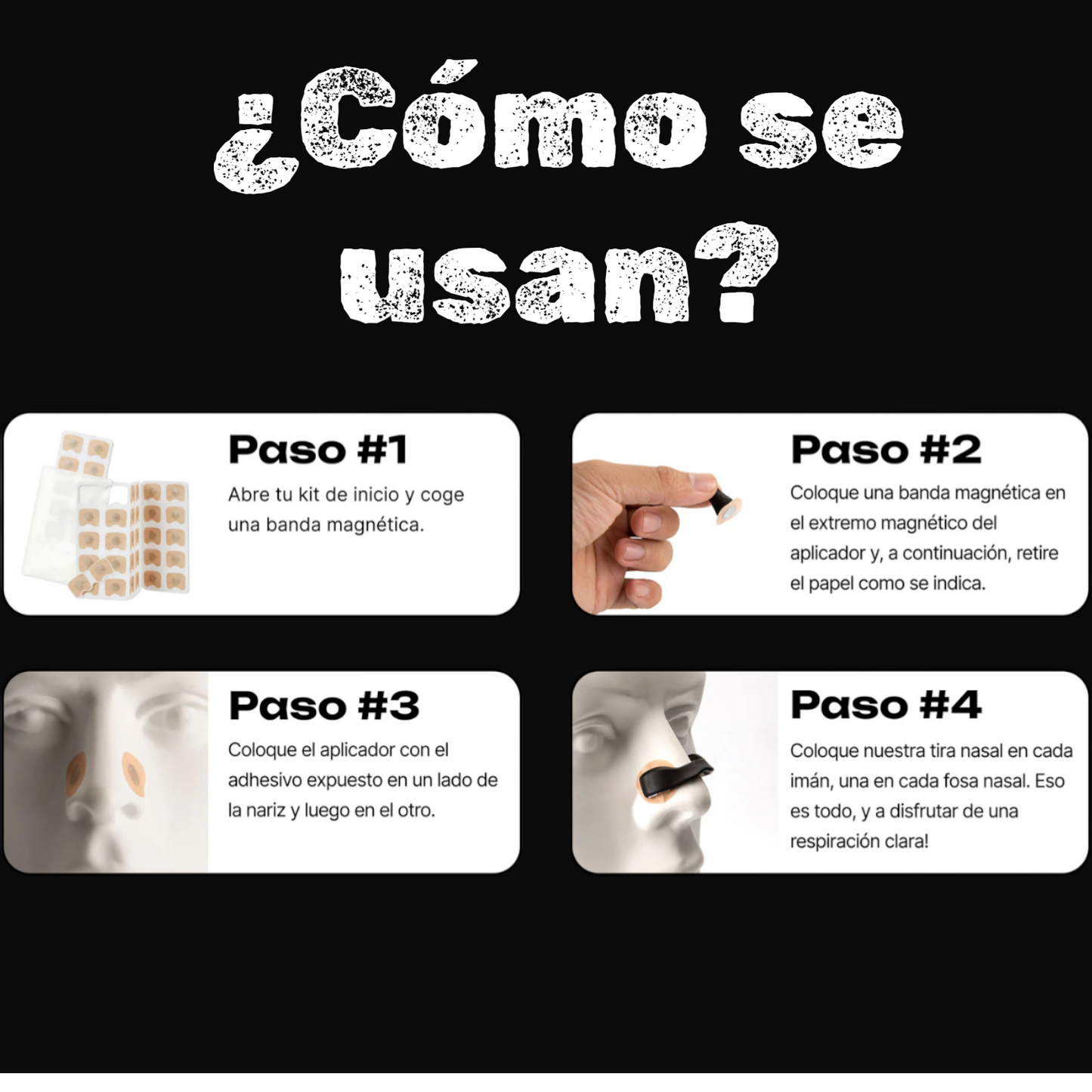 Bandas Magnéticas Nasales - RespiraViva™